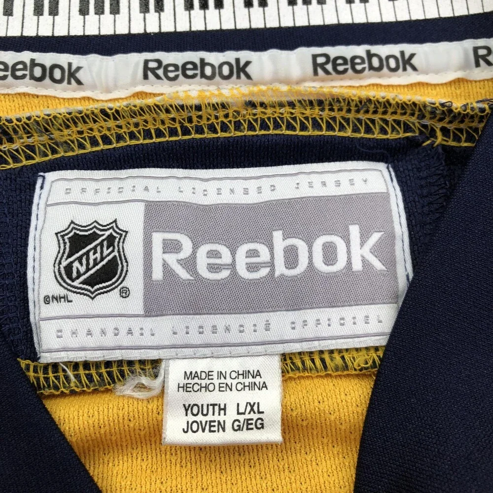 Nashville Predators Jersey Boys Large NHL Hockey Reebok Rinne 35 L/XL